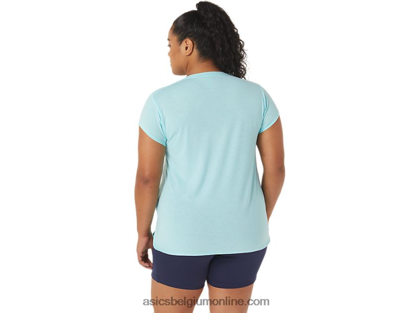 heide topje met v-hals voor dames V6HXR23403 helder blauwe heide Asics