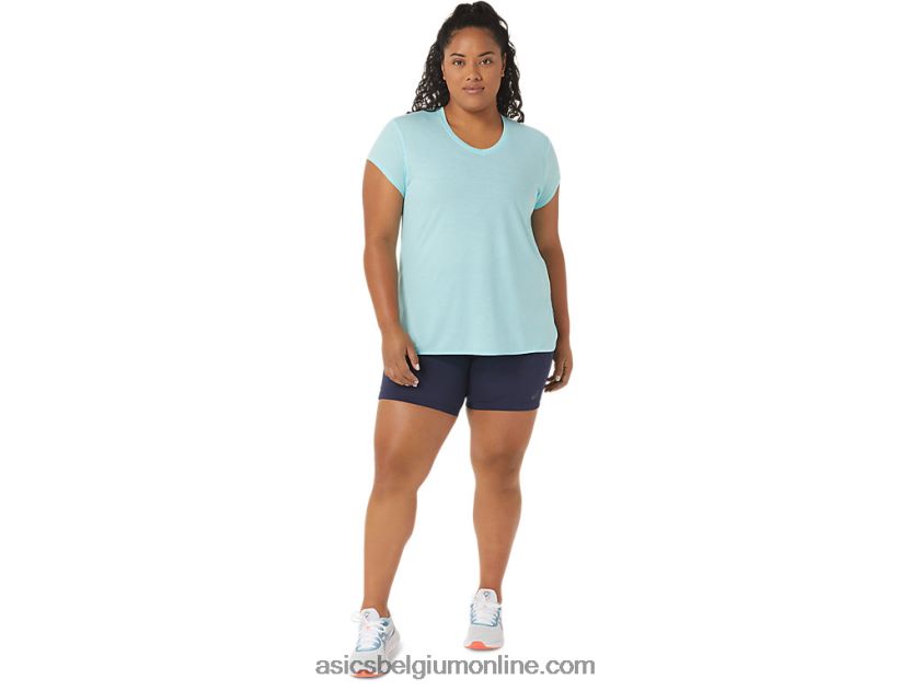 heide topje met v-hals voor dames V6HXR23403 helder blauwe heide Asics