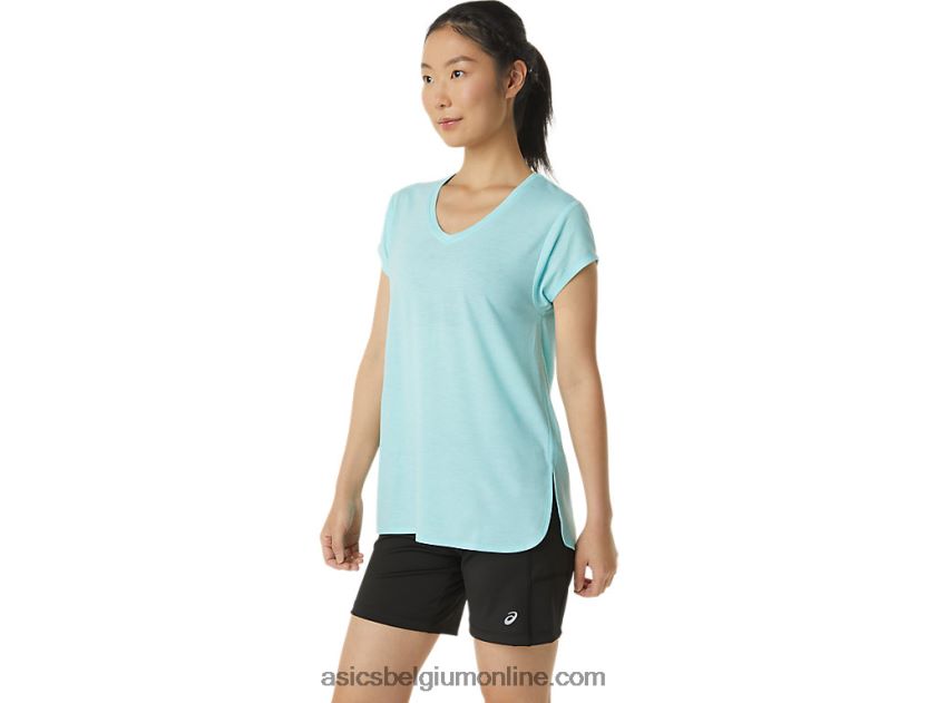 heide topje met v-hals voor dames V6HXR23403 helder blauwe heide Asics