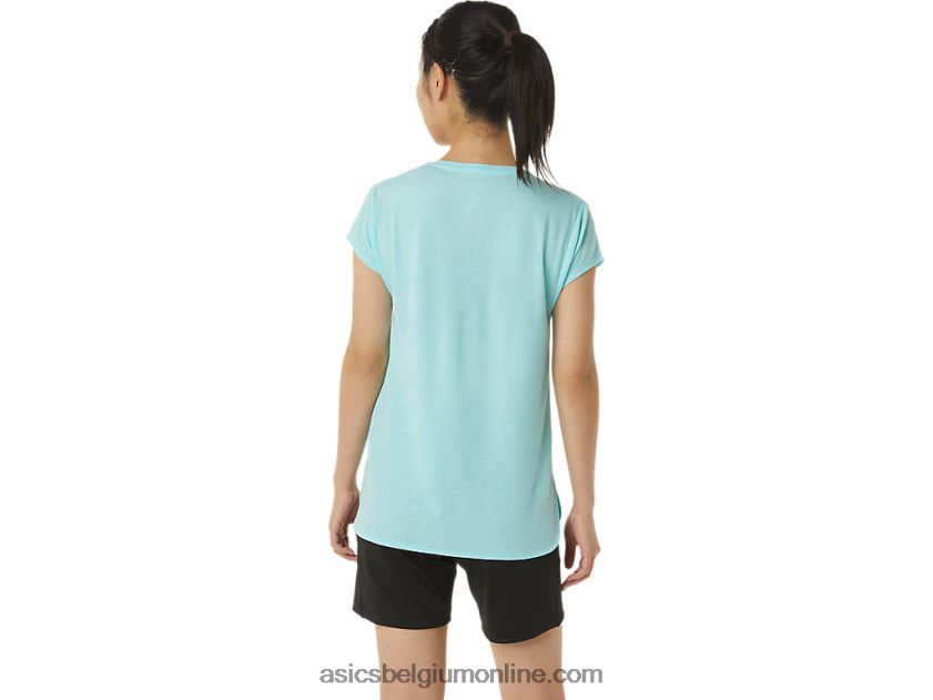 heide topje met v-hals voor dames V6HXR23403 helder blauwe heide Asics