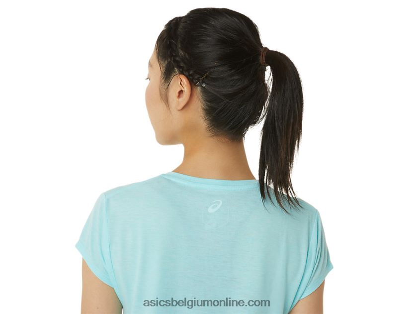 heide topje met v-hals voor dames V6HXR23403 helder blauwe heide Asics