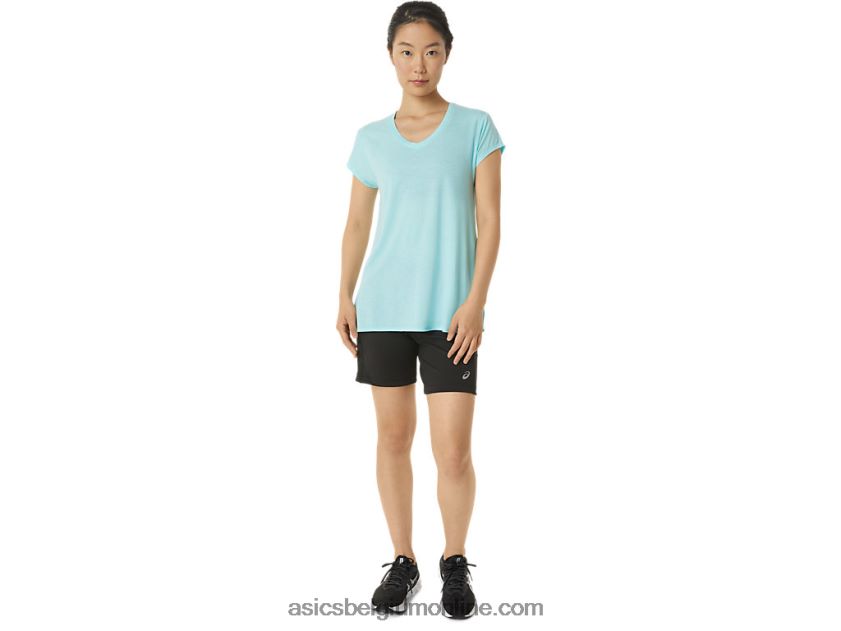 heide topje met v-hals voor dames V6HXR23403 helder blauwe heide Asics