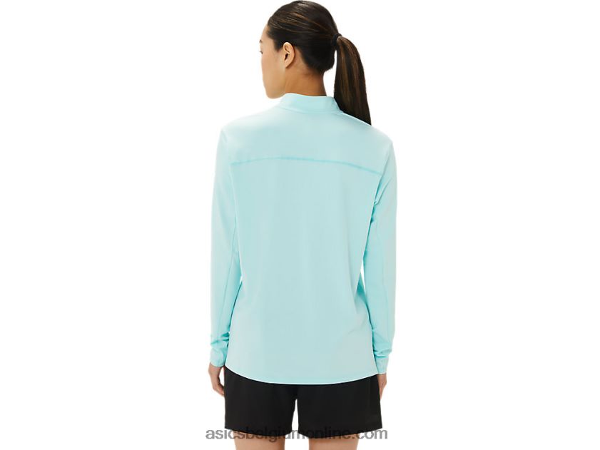 kant-en-klare halfzip lam voor dames V6HXR23307 helder blauw/frans blauw Asics