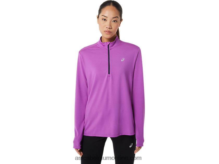 kant-en-klare halve ritssluiting voor dames V6HXR22933 orchidee/frans blauw Asics