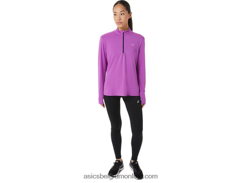 kant-en-klare halve ritssluiting voor dames V6HXR22933 orchidee/frans blauw Asics