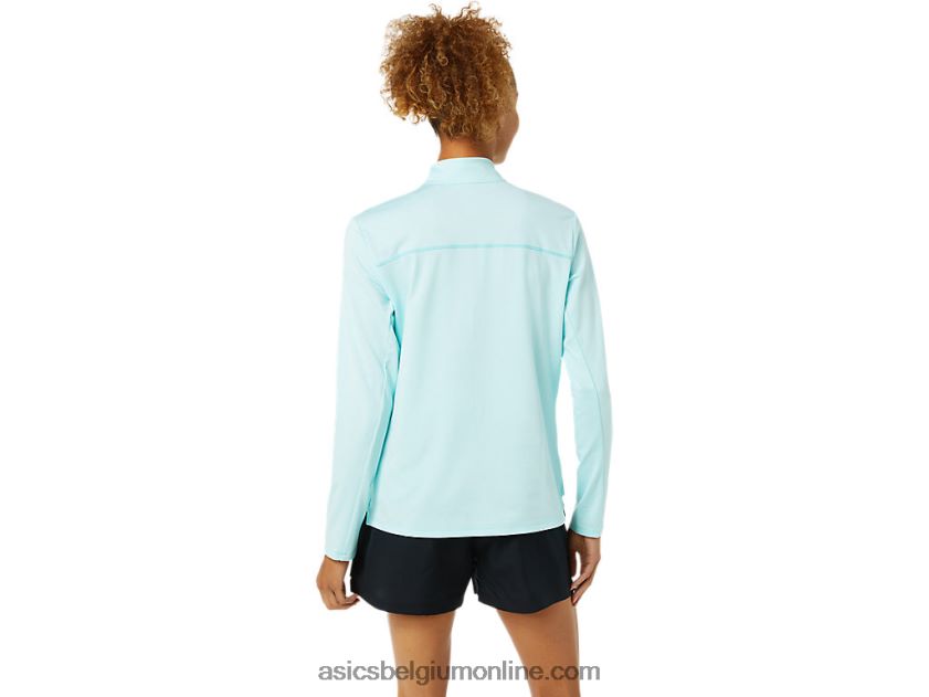kant-en-klare halve ritssluiting voor dames V6HXR23344 Helder blauw Asics