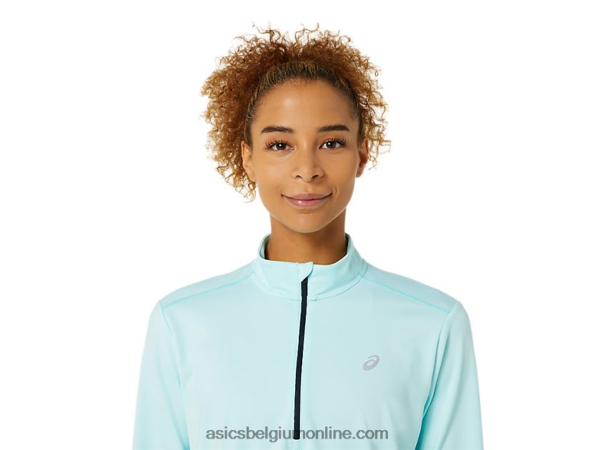 kant-en-klare halve ritssluiting voor dames V6HXR23344 Helder blauw Asics