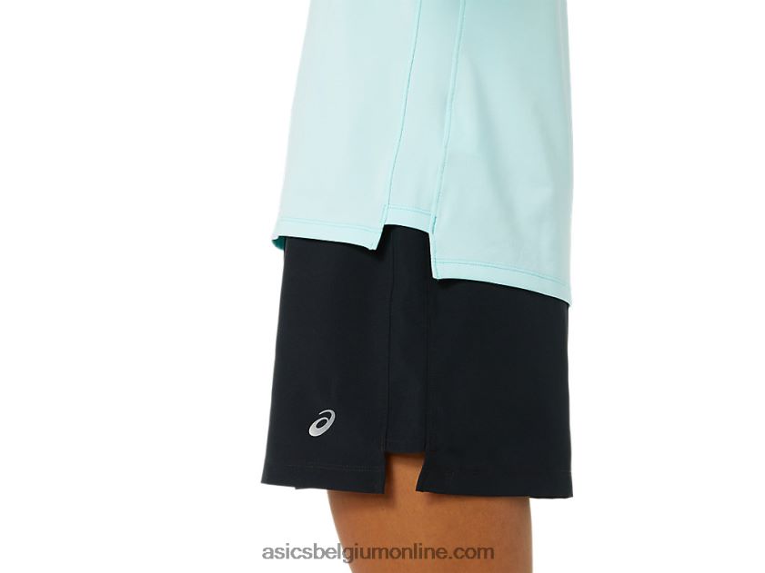 kant-en-klare halve ritssluiting voor dames V6HXR23344 Helder blauw Asics