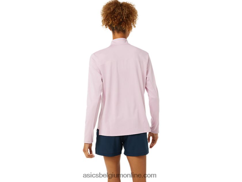 kant-en-klare halve ritssluiting voor dames V6HXR23496 nauwelijks rose/frans blauw Asics