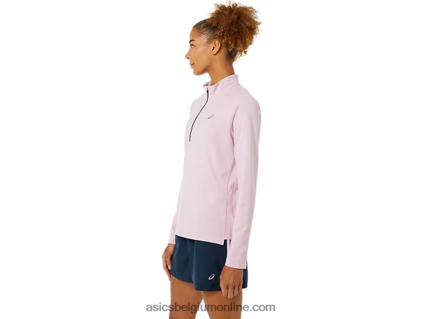 kant-en-klare halve ritssluiting voor dames V6HXR23496 nauwelijks rose/frans blauw Asics