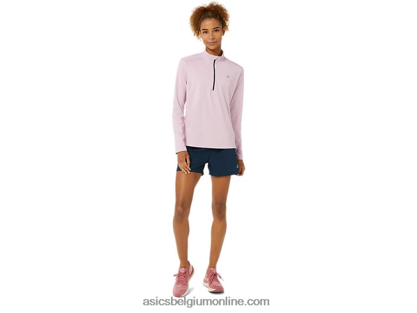 kant-en-klare halve ritssluiting voor dames V6HXR23496 nauwelijks rose/frans blauw Asics