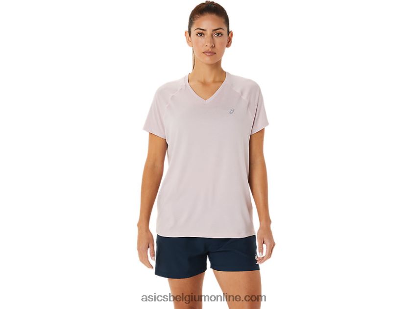 kant-en-klare lyte v-hals voor dames V6HXR23264 nauwelijks roze heide Asics