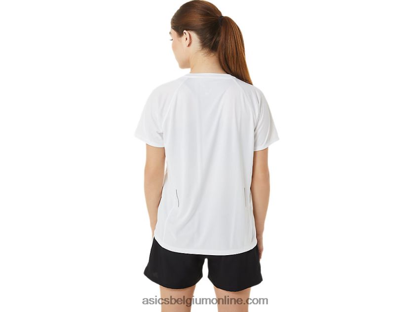 kant-en-klare lyte v-hals voor dames V6HXR23389 briljant wit Asics