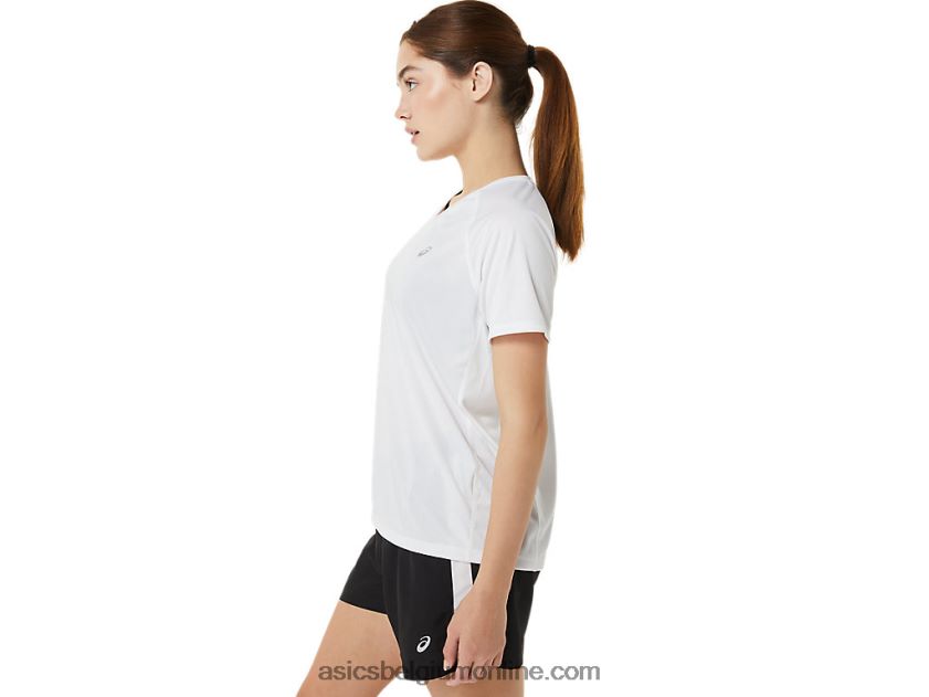 kant-en-klare lyte v-hals voor dames V6HXR23389 briljant wit Asics