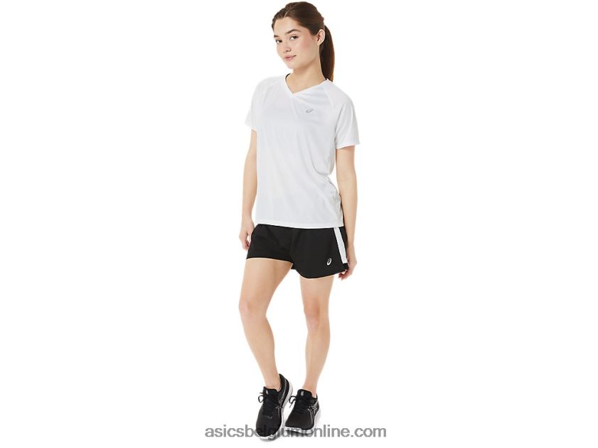 kant-en-klare lyte v-hals voor dames V6HXR23389 briljant wit Asics