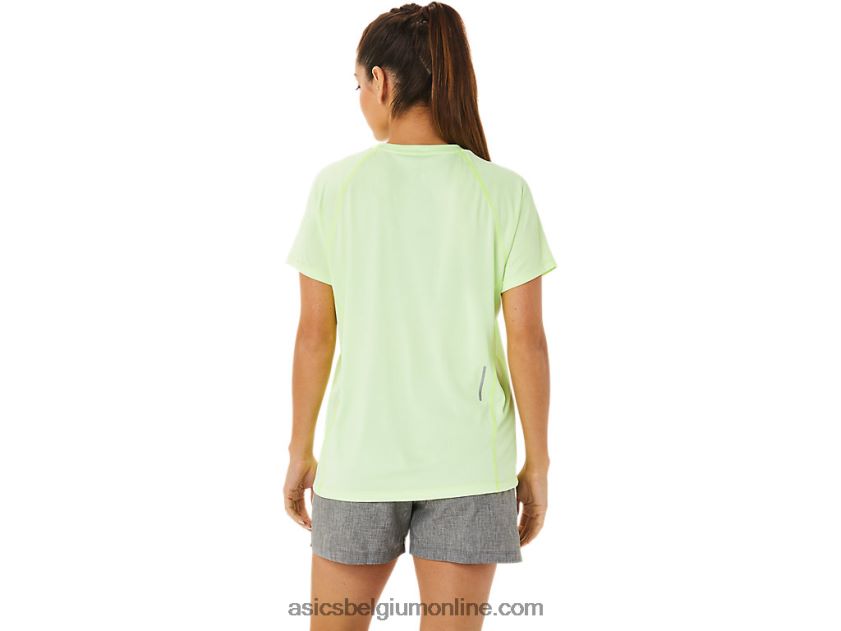 kant-en-klare lyte v-hals voor dames V6HXR23396 verlichten gele heide Asics