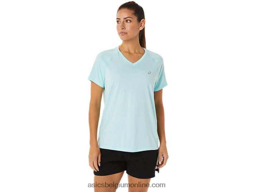 kant-en-klare lyte v-hals voor dames V6HXR23467 helder blauwe heide Asics