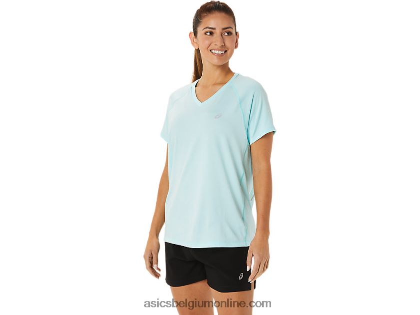 kant-en-klare lyte v-hals voor dames V6HXR23467 helder blauwe heide Asics