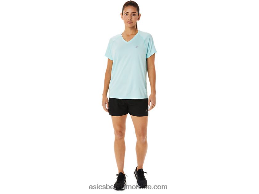 kant-en-klare lyte v-hals voor dames V6HXR23467 helder blauwe heide Asics