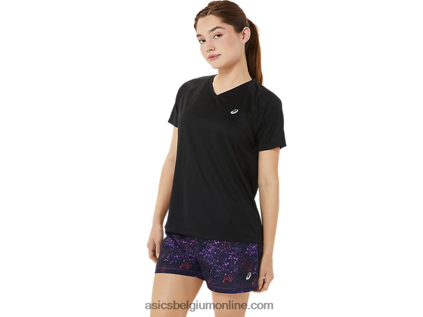 kant-en-klare lyte v-hals voor dames V6HXR23498 prestatie zwart Asics