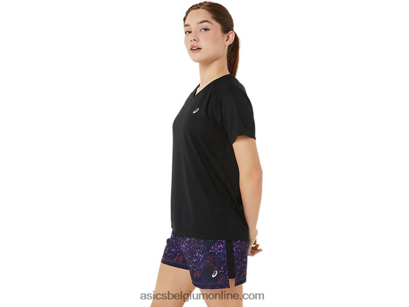 kant-en-klare lyte v-hals voor dames V6HXR23498 prestatie zwart Asics