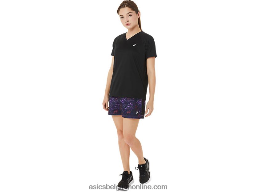 kant-en-klare lyte v-hals voor dames V6HXR23498 prestatie zwart Asics