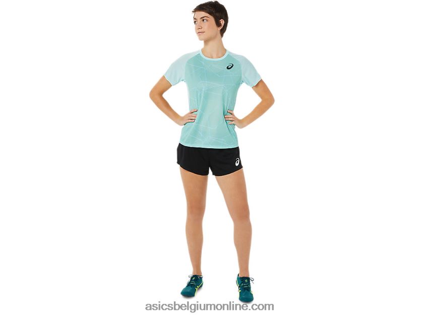 lichte damestop met korte mouwen V6HXR23263 Helder blauw Asics