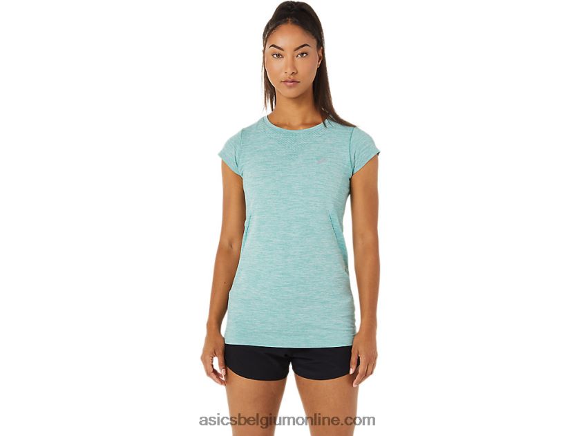 naadloze racetop met korte mouwen voor dames V6HXR23499 verstandig Asics