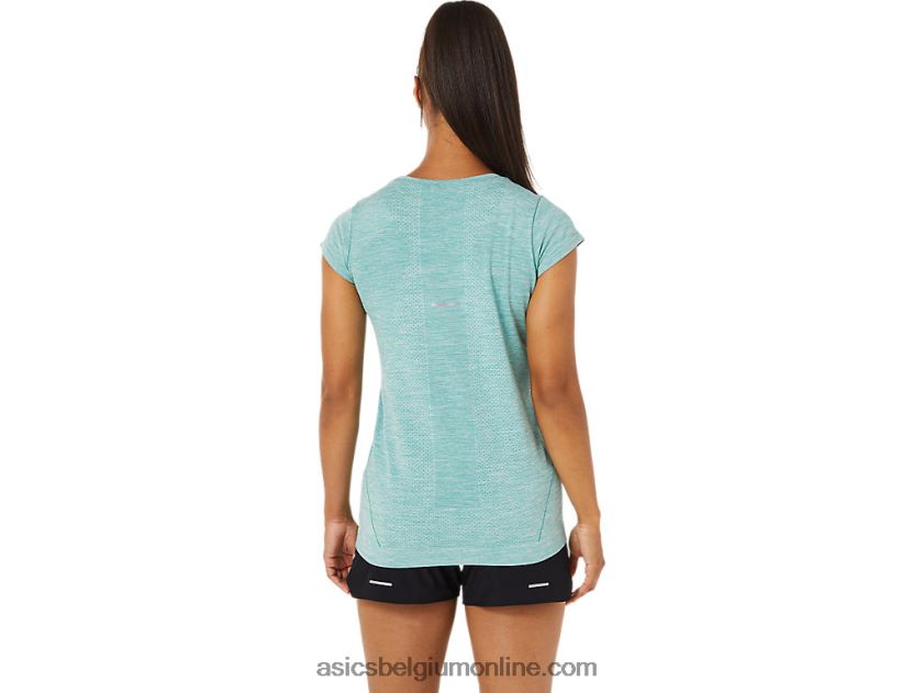 naadloze racetop met korte mouwen voor dames V6HXR23499 verstandig Asics
