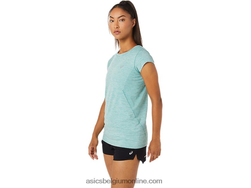 naadloze racetop met korte mouwen voor dames V6HXR23499 verstandig Asics