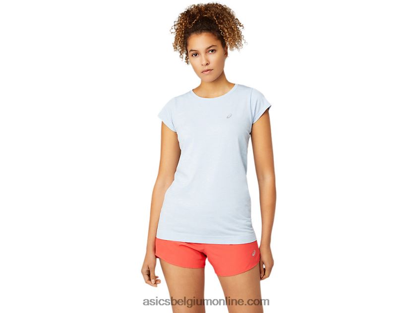 naadloze racetop met korte mouwen voor dames V6HXR23759 de nevel Asics