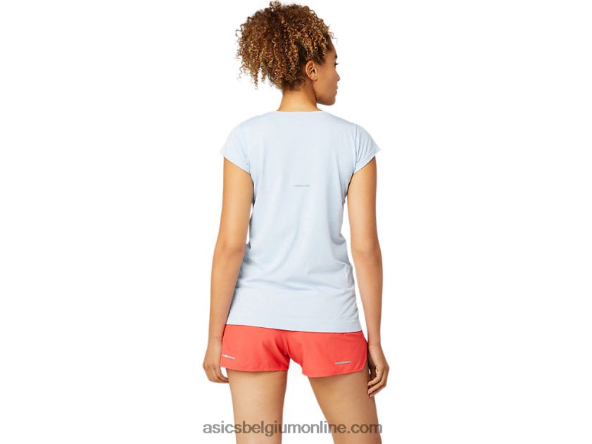 naadloze racetop met korte mouwen voor dames V6HXR23759 de nevel Asics