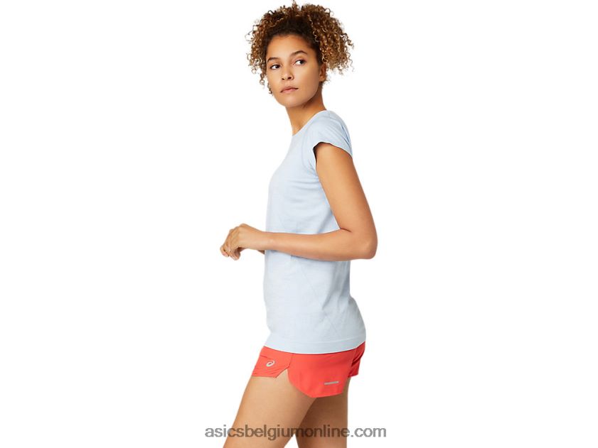 naadloze racetop met korte mouwen voor dames V6HXR23759 de nevel Asics
