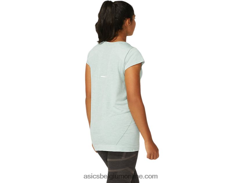 naadloze racetop met korte mouwen voor dames V6HXR23960 leigrijs Asics