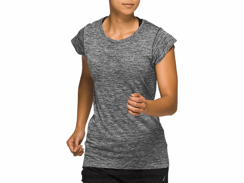 naadloze racetop met korte mouwen voor dames V6HXR24126 prestatie zwart Asics
