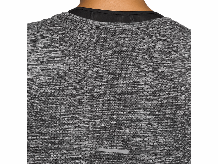 naadloze racetop met korte mouwen voor dames V6HXR24126 prestatie zwart Asics