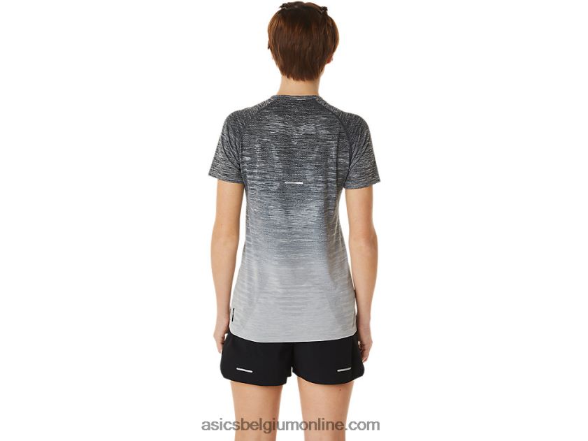 naadloze top met korte mouwen voor dames V6HXR23006 drager grijs/gletsjergrijs Asics
