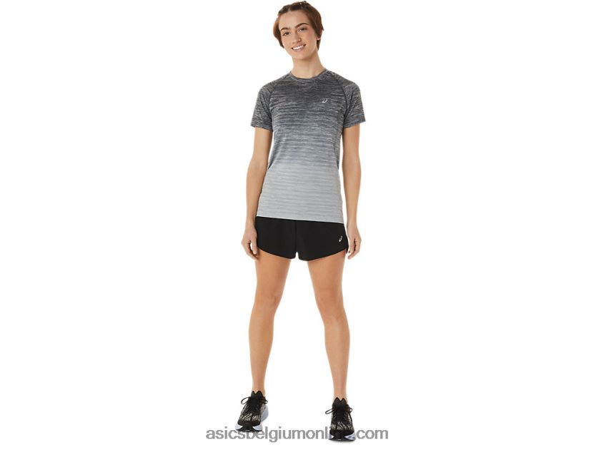 naadloze top met korte mouwen voor dames V6HXR23006 drager grijs/gletsjergrijs Asics