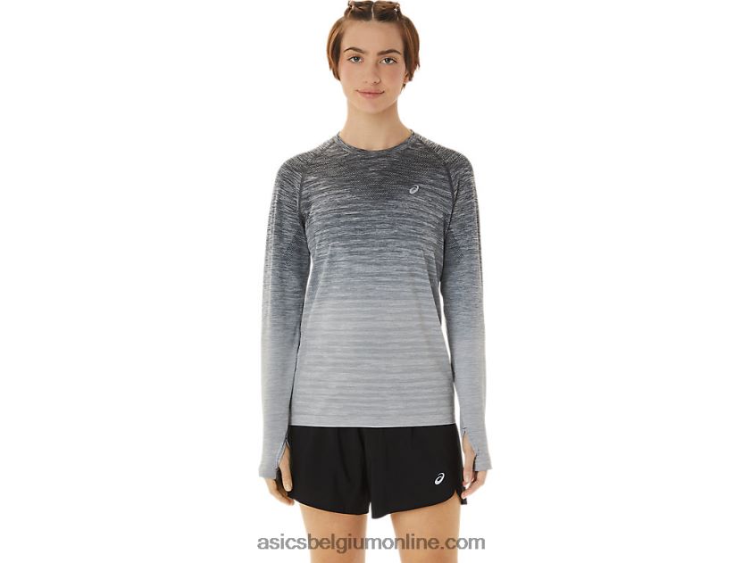 naadloze top met lange mouwen voor dames V6HXR22988 drager grijs/gletsjergrijs Asics