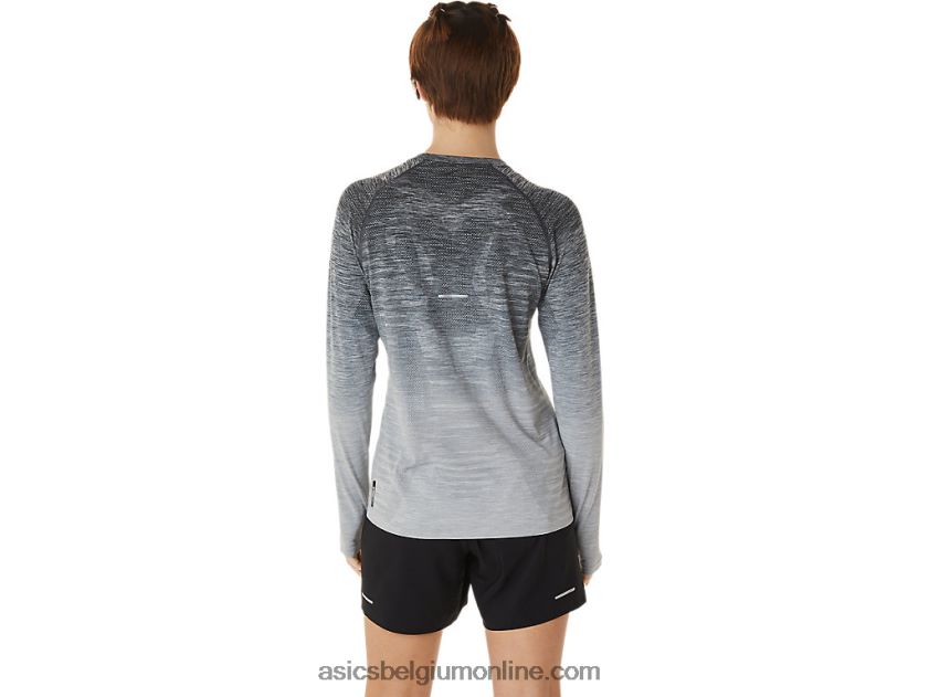 naadloze top met lange mouwen voor dames V6HXR22988 drager grijs/gletsjergrijs Asics