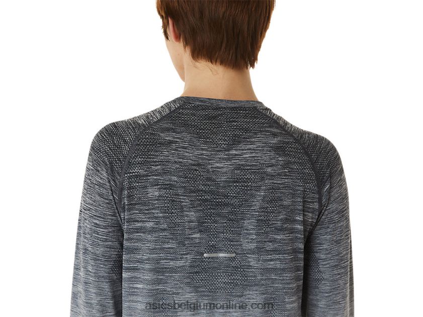 naadloze top met lange mouwen voor dames V6HXR22988 drager grijs/gletsjergrijs Asics