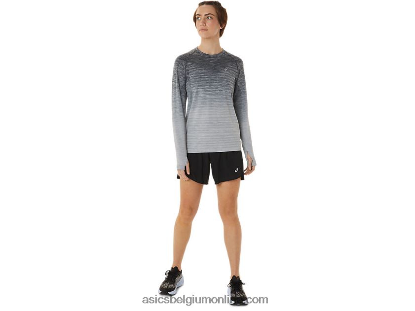 naadloze top met lange mouwen voor dames V6HXR22988 drager grijs/gletsjergrijs Asics
