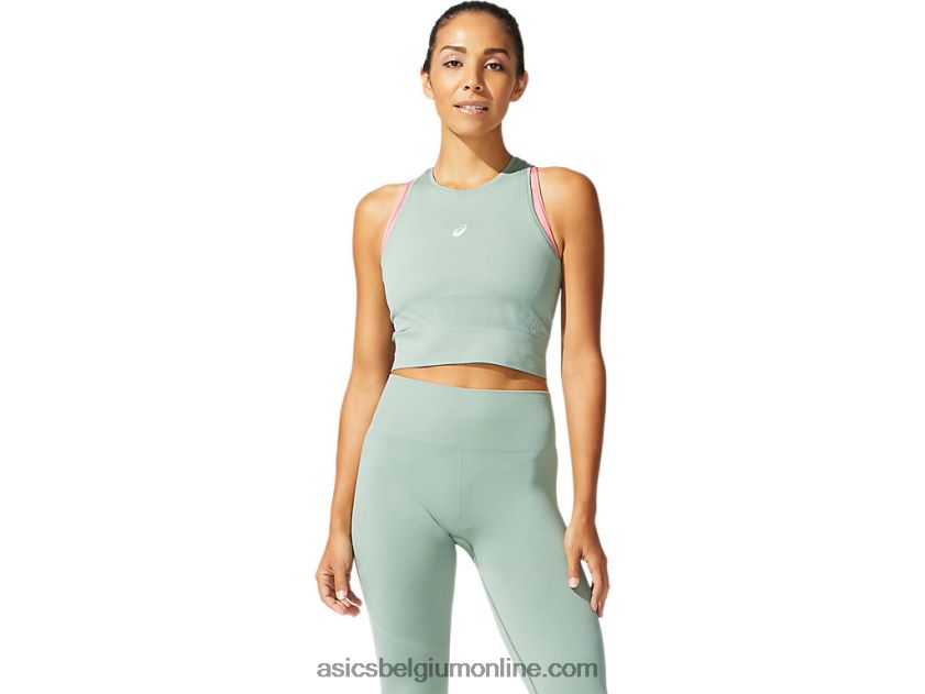naadloze top voor dames V6HXR23974 leigrijs Asics