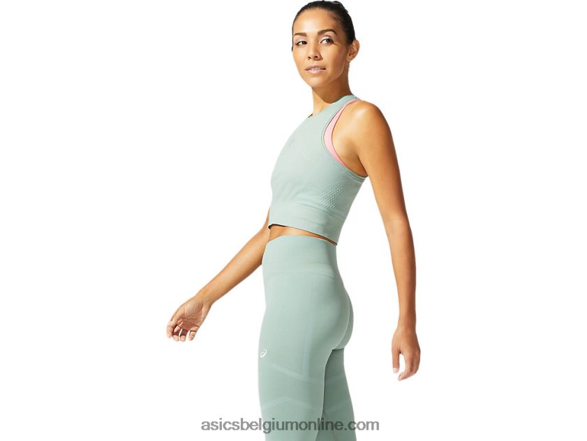 naadloze top voor dames V6HXR23974 leigrijs Asics