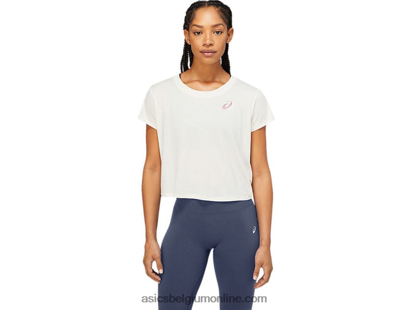 nagare top met korte mouwen voor dames V6HXR23701 berk Asics