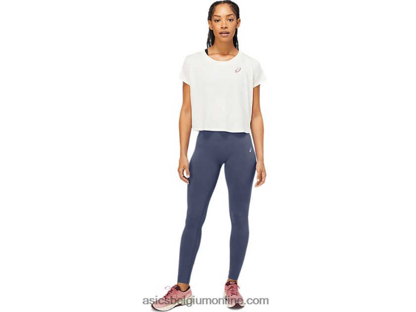 nagare top met korte mouwen voor dames V6HXR23701 berk Asics