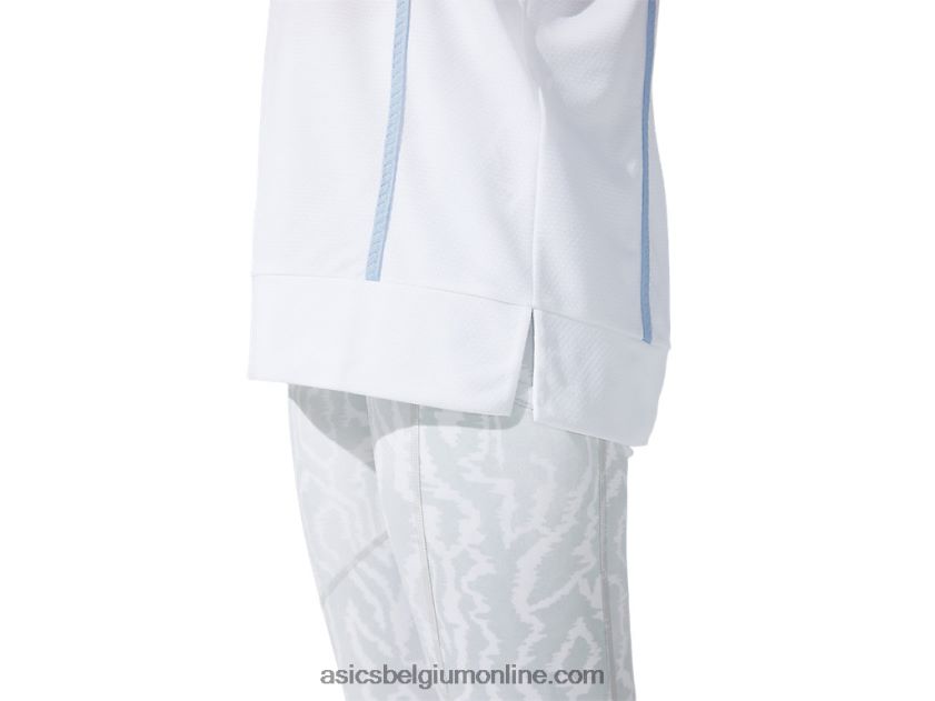 nieuwe sterke 92 top met korte mouwen voor dames V6HXR23790 schitterend wit/mist Asics
