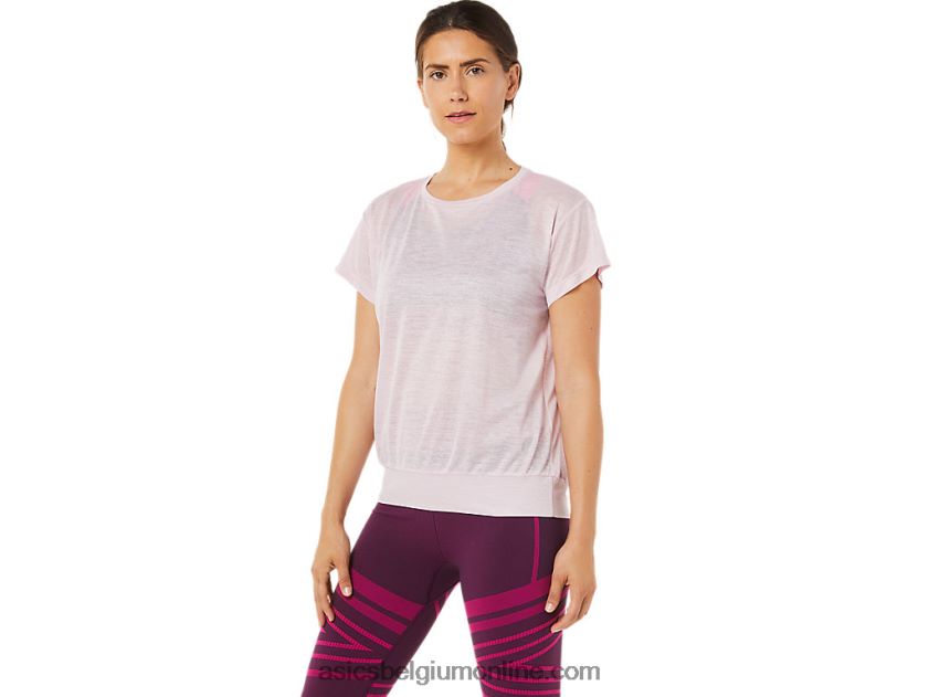 open rugtop met korte mouwen voor dames V6HXR23383 nauwelijks gestegen Asics