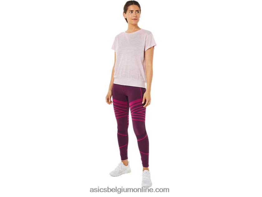 open rugtop met korte mouwen voor dames V6HXR23383 nauwelijks gestegen Asics