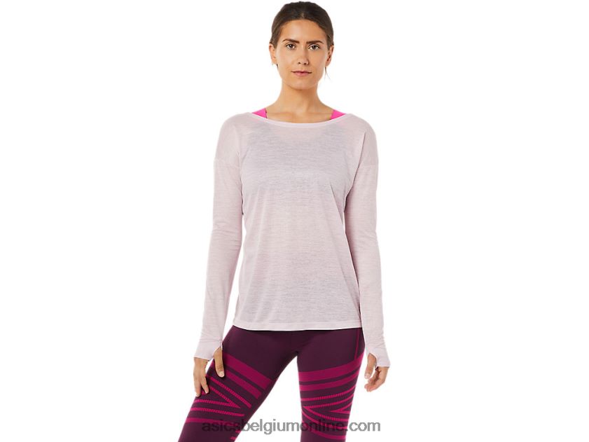 open rugtop met lange mouwen voor dames V6HXR23382 nauwelijks gestegen Asics